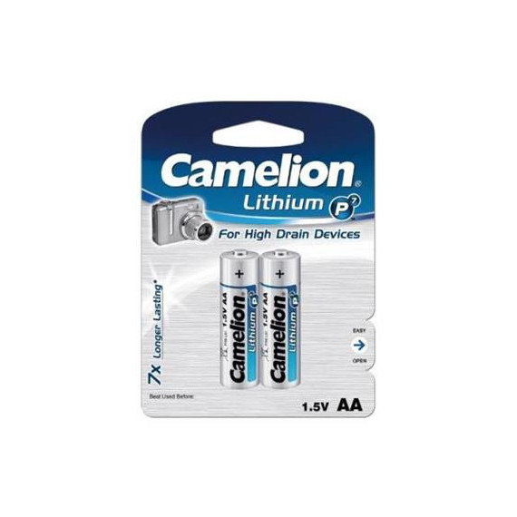 CAMELION Pilas Aa Litio 1.5V FR6/L91  Pack de 2 PLI093