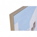 CUADRO LIENZO PUEBLO 82X122CM