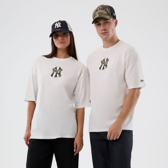 New Era Camiseta Oversize de algodón 60856215-WHITE