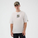 New Era Camiseta Oversize de algodón 60856215-WHITE
