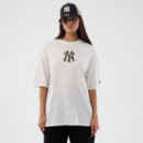 New Era Camiseta Oversize de algodón 60856215-WHITE