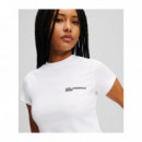 Karl Lagerfeld Camiseta entallada A1W17004-100