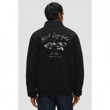 Essential Fleece Sweatshirt Black  KARL LAGERFELD