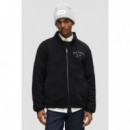 Essential Fleece Sweatshirt Black  KARL LAGERFELD