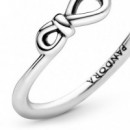 PANDORA Anillo en Plata de Ley Nudo Infinito 198898C00