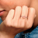 PANDORA PANDORA Rose Anillo en PANDORA Rose Corona Rosa Brillante 188289C01
