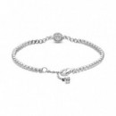 PANDORA Dia de la Madre Pulsera en Plata de Ley Tennis Halo Brillante 599416C01