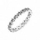 PANDORA Moments Anillo en Plata de Ley Banda de Estrellas Asimétricas 190029C00