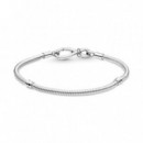 PANDORA Moments Pulsera en Plata de Ley Cadena de Serpiente Nudo Infinito 590792C00