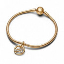PANDORA Charm Colgante con un Recubrimiento en Oro de Zodiaco Leo 762725C01