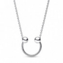 PANDORA Collar PANDORA Moments en Plata de Ley Herradura 392747C00