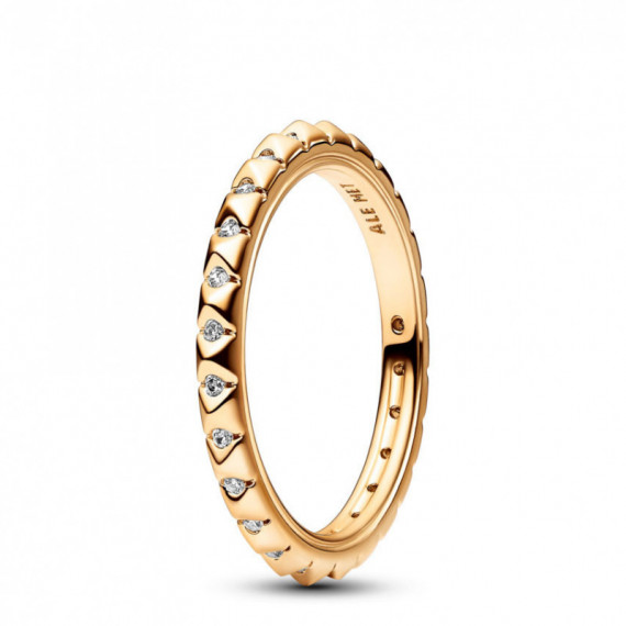 PANDORA Anillo en Recubrimiento en Oro Pirámides 162800C01