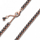 PANDORA Pulsera Tenis Negra Brillante 581469C02