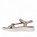 Skechers Sandalias Go Walk Flex Sandal Taupe 141451-TPE
