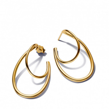 PANDORA Pendientes de Aro con Ba&ntilde;o de Oro 263870C00