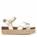 Xti Sandalias de mujer oro 145069-ORO