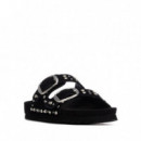 Xti Sandalias con hebilla 145066- NEGRO