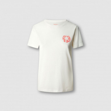 Pepe Jeans Camiseta b&aacute;sica con peque&ntilde;o logotipo PL5000294-808