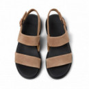 Camper Sandalias Eda Marrones K200573-018-210