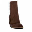 Xti Botín suave en antelina 146094-TAUPE