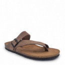 Nature Feet Sandalias marrones 9511-PARDO