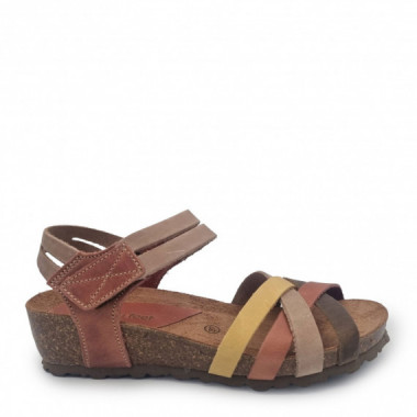 Nature Feet Sandalias multicolor 5338-KAKI-BEIGE-TEJA-MOST
