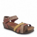 Nature Feet Sandalias multicolor 5338-KAKI-BEIGE-TEJA-MOST