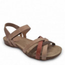 Nature Feet Sandalias Beige 4486-BEIGE-BEIGE-TEJA-KAK