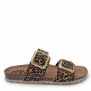 Nature Feet Sandalias marrones 7232-LEOPARDO SMALL