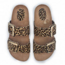 Nature Feet Sandalias marrones 7232-LEOPARDO SMALL