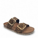 Nature Feet Sandalias marrones 7232-LEOPARDO SMALL