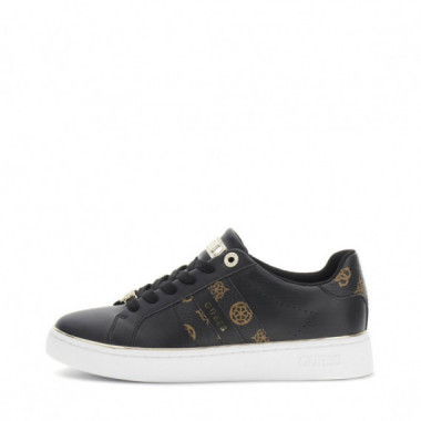 Guess  Zapatillas de cuero Barlie fux FLTBRL ELE12-BLKBR