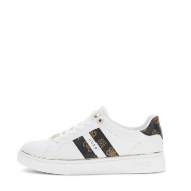 Guess  Zapatillas de cuero Barlie fux FLTBRL ELE12-WHIBR
