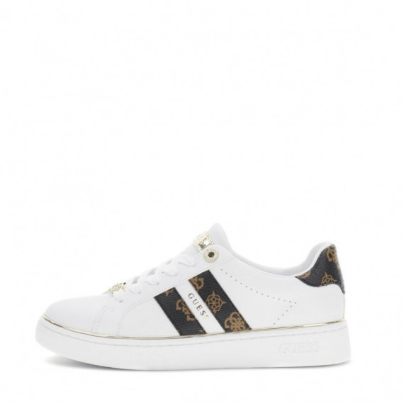 Guess  Zapatillas de cuero Barlie fux FLTBRL ELE12-WHIBR