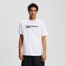 Karl Lagerfeld Jeans Camiseta de cuello redondo A1M17002-100