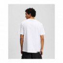 Karl Lagerfeld Jeans Camiseta de cuello redondo A1M17002-100