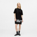 Karl Lagerfeld Jeans Vestido estilo camiseta B1W13054-999