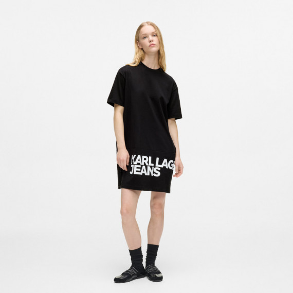 Karl Lagerfeld Jeans Vestido estilo camiseta B1W13054-999