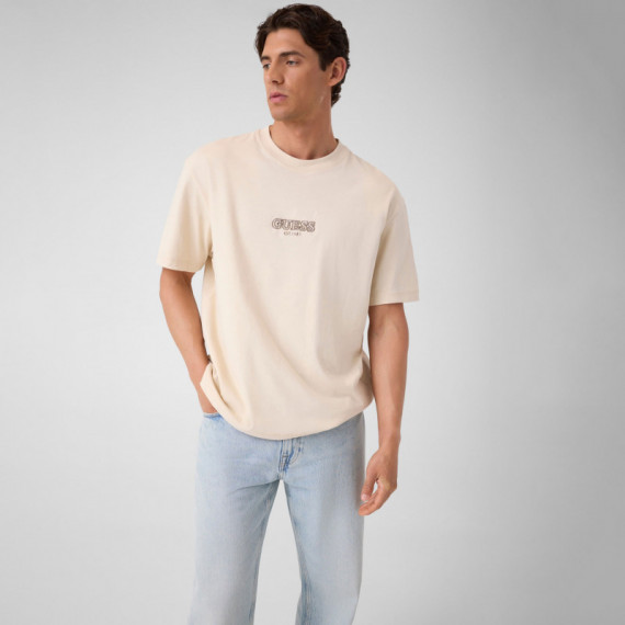 GUESS  Camiseta de Algodón de Jersey M6YI46 K4232-G1CV