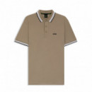 BOSS Green Polo de Rayas Deportivas 50469055-336