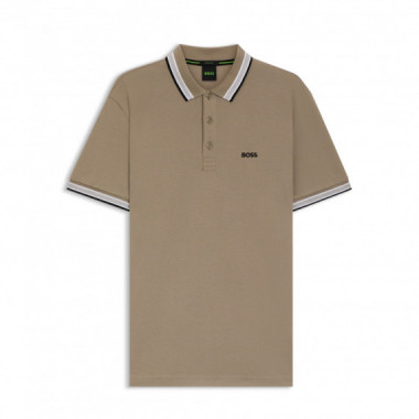 Boss Green Polo de rayas deportivas 50469055-336