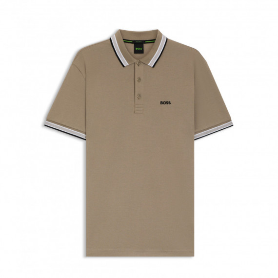 BOSS Green Polo de Rayas Deportivas 50469055-336