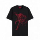 Hugo Red Polo en algodón elástico 50568689-003