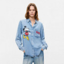 Desigual Camisa de manga larga en tejido denim 26WWCW09-5053