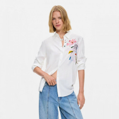 Desigual Camisa de manga larga en tejido denim 26WWCW12-1000