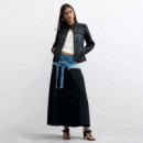 Desigual Abrigo en efecto piel con cuello mao 26WWEW09-2000