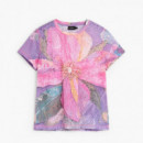 DESIGUAL Abrigo en Efecto Piel con Cuello Mao 26WWTK33-3066