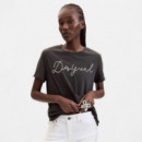 Desigual Camiseta de 100% de algodón 26WWTK39-2000