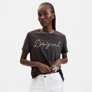 Desigual Camiseta de 100% de algod&oacute;n 26WWTK39-2000