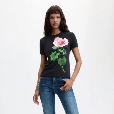 Desigual Camiseta de punto con cuello redondo 26WWTK50-2000